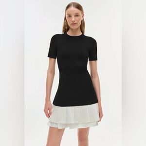 Simkhai Lorin Taffeta Knit MIDI Dress